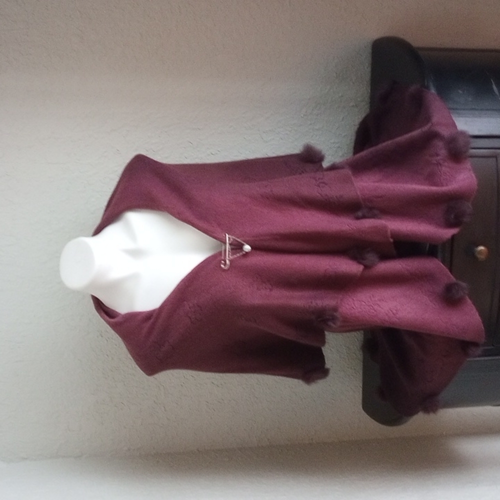 Soft knit cape